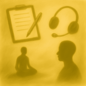 Square surreal artwork symbolizing psychological safety and long-term recovery from manipulation. A protective dome of soft light encircles a quiet hilltop where a single lantern glows beside a journal, evoking documentation and emotional clarity. Winding paths connect distant silhouettes to illuminated windows within sturdy, grounded shelters. A gentle forest canopy frames the scene, suggesting support, boundaries, and personal autonomy. The composition reflects themes of resilience, emotional protection, and therapeutic healing through abstract metaphor.